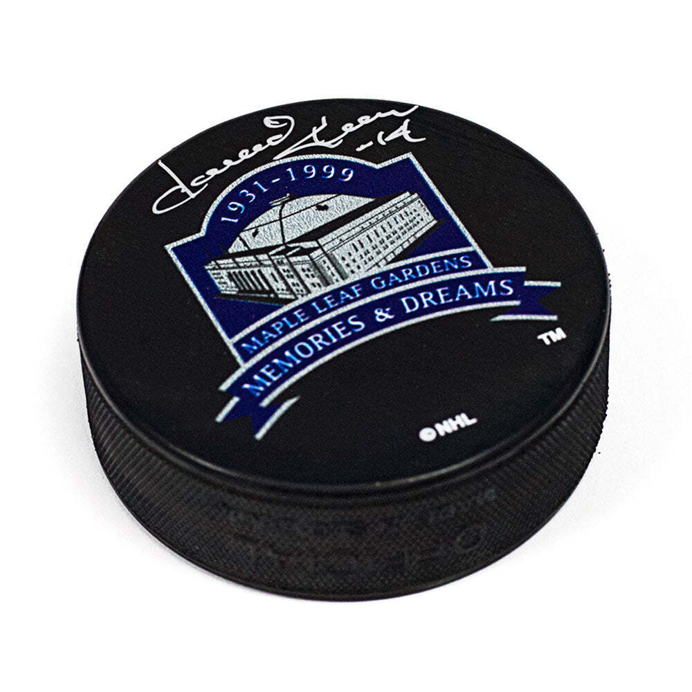 Dave Keon Toronto Maple Leafs Autographed MLG Memories & Dreams Puck Image 1