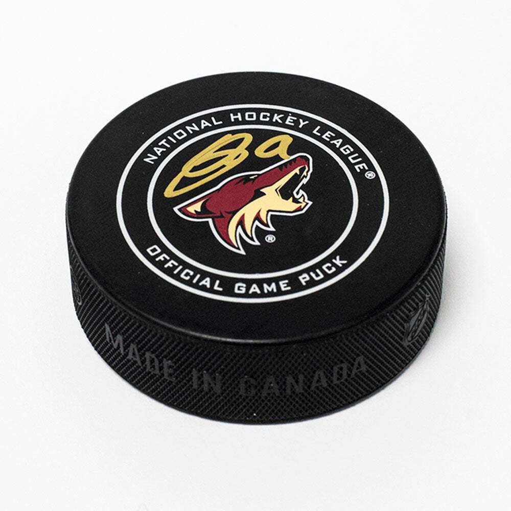 Clayton Keller Arizonia Coyotes Autographed Official Game Puck Image 1