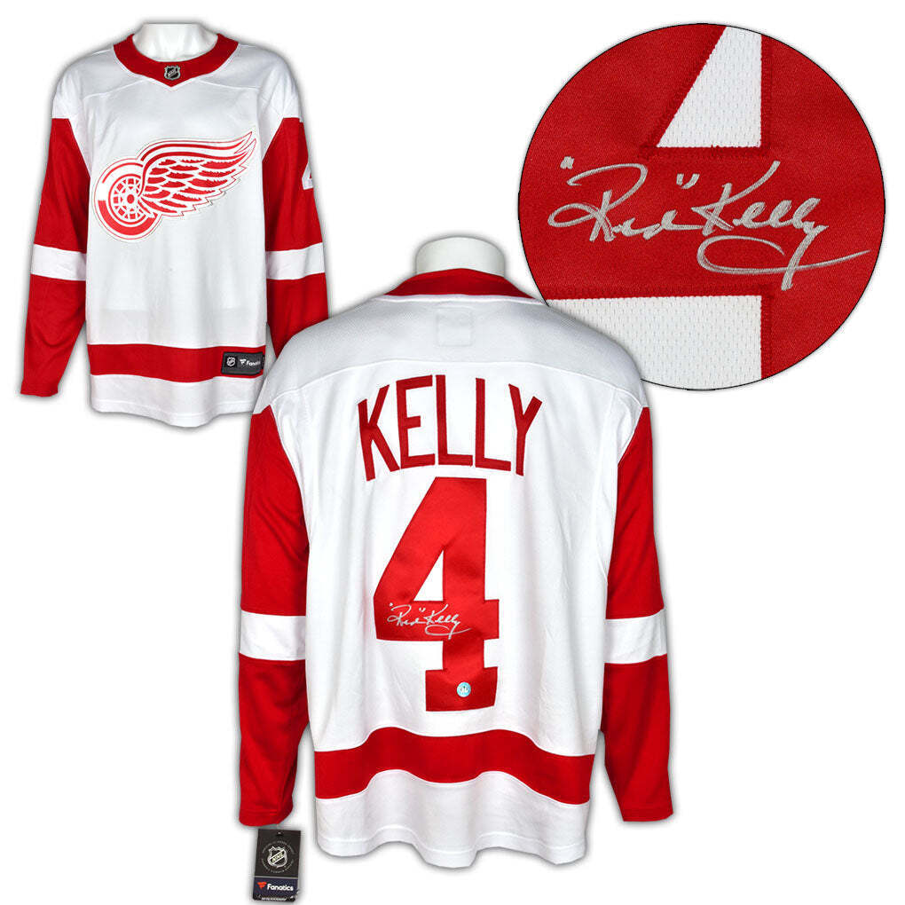Red Kelly Detroit Red Wings Signed White Fanatics Jersey Image 1