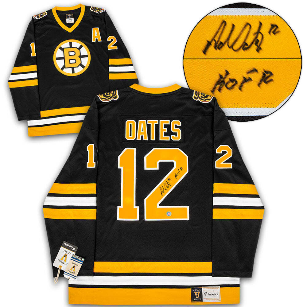 Adam Oates Boston Bruins Signed Retro Fanatics Jersey Image 1