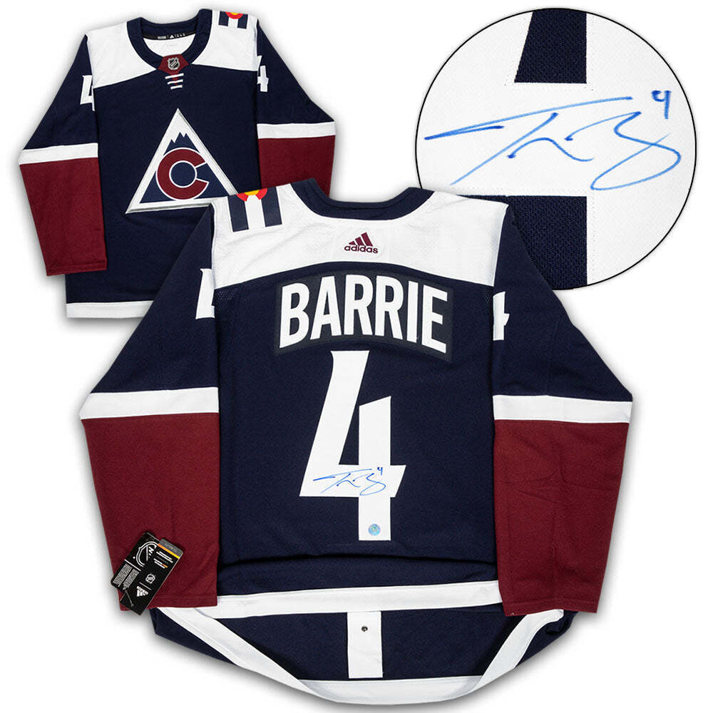 Tyson Barrie Colorado Avalanche Signed Alternate Adidas Jersey Image 1