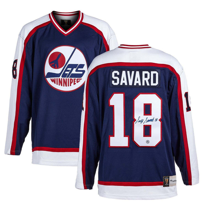 Serge Savard Winnipeg Jets Signed Retro Fanatics Jersey Image 3