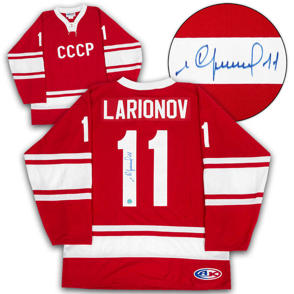 Igor Larionov Soviet Union Russia Autographed CCCP Hockey Jersey Image 1