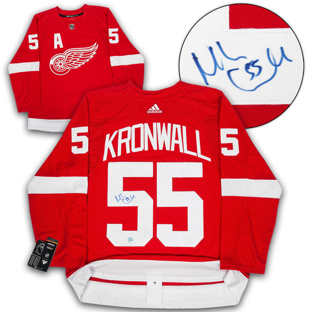 Niklas Kronwall Detroit Red Wings Autographed Adidas Jersey Image 1