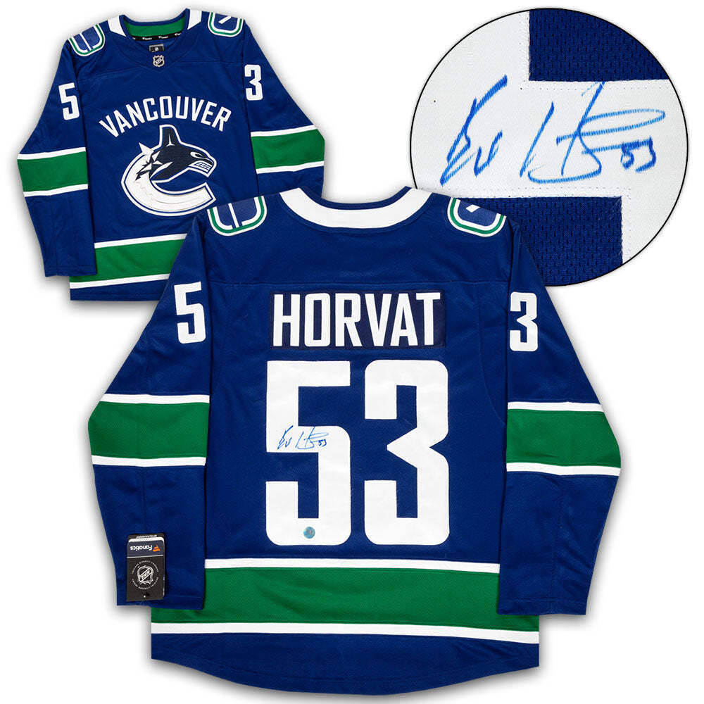 Bo Horvat Vancouver Canucks Signed Rookie Year Fanatics Jersey Image 1