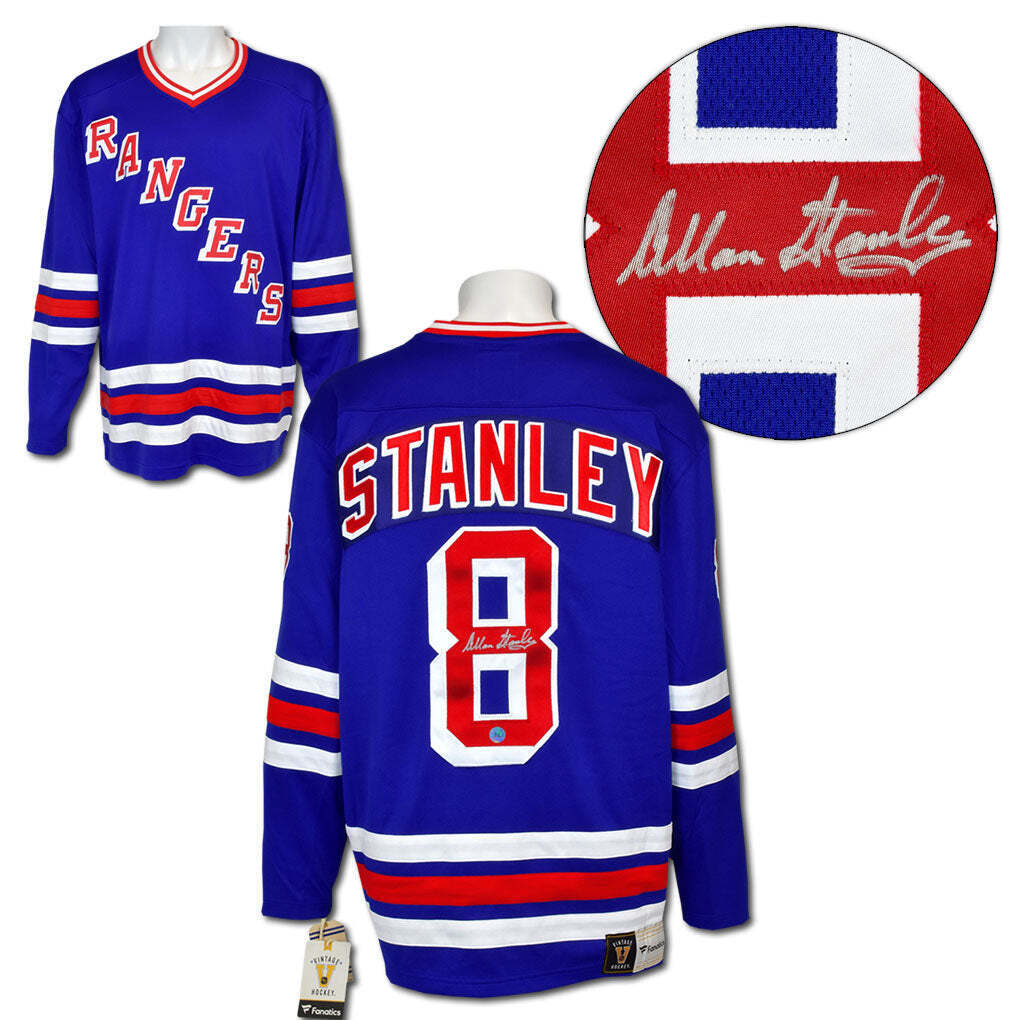Allan Stanley New York Rangers Autographed Fanatics Jersey Image 1