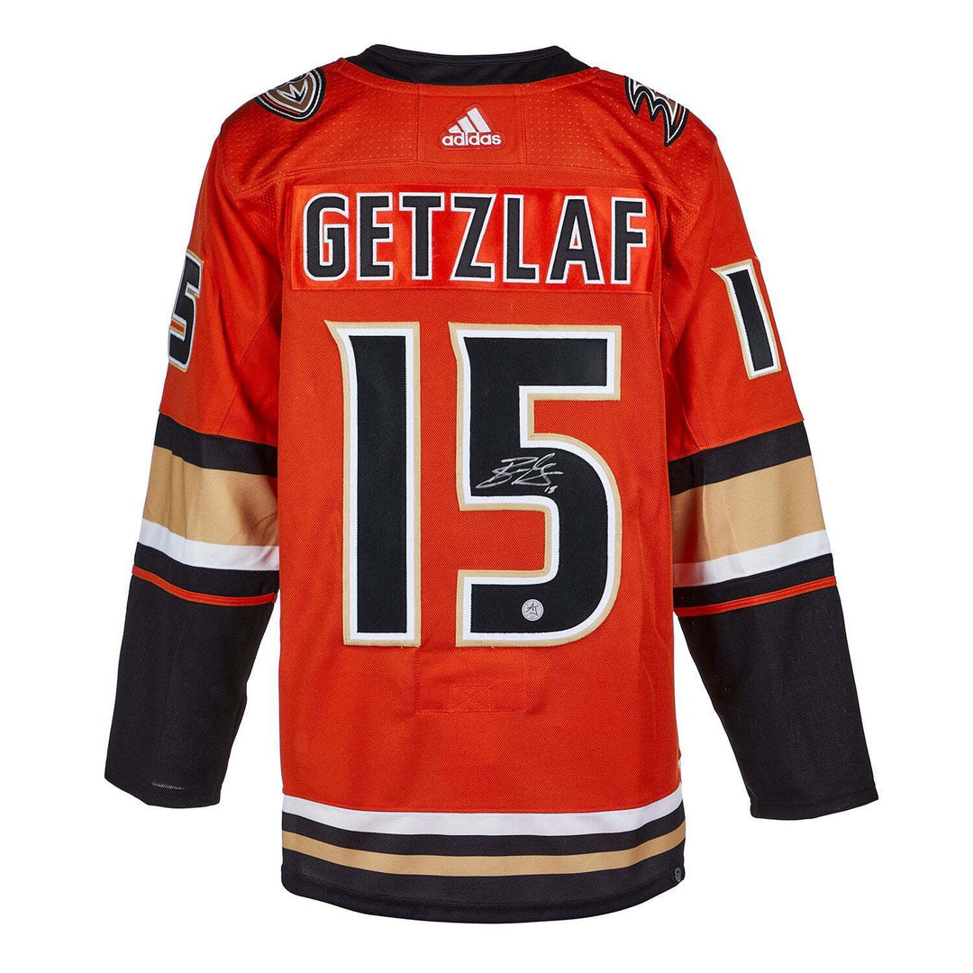 Ryan Getzlaf Signed Anaheim Ducks Orange Retro Third Adidas Jersey Image 1