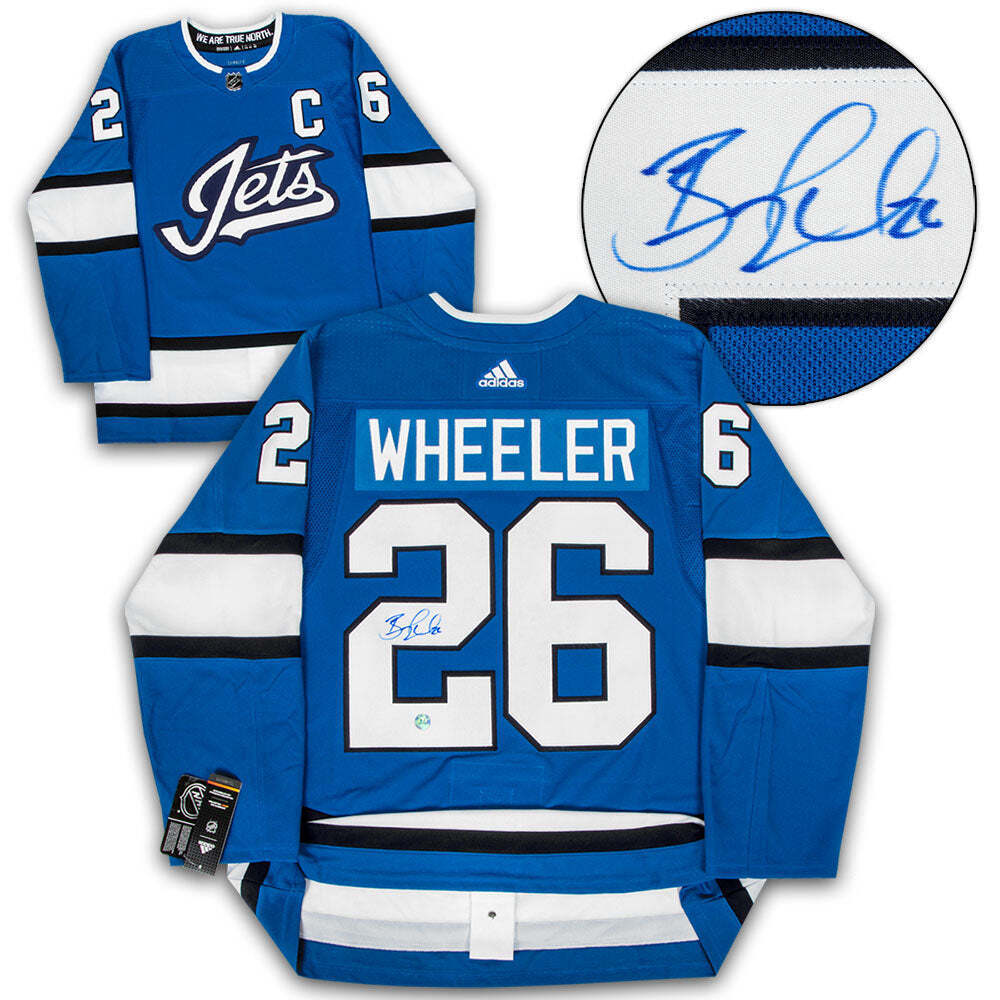 Blake Wheeler Winnipeg Jets Signed Alt Aviator Adidas Jersey Image 1