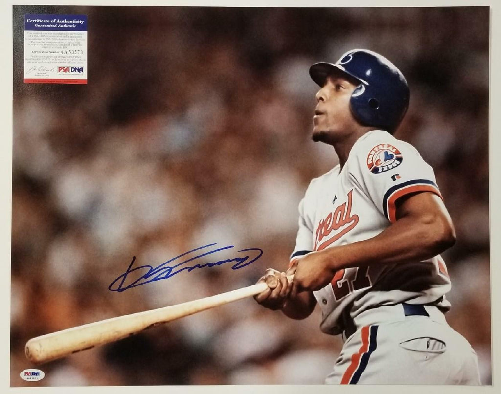 Vladimir Guerrero Sr Montreal Expos Autographed 16x20 Photo with HOF  Inscription - Maverick Autographs and Collectibles