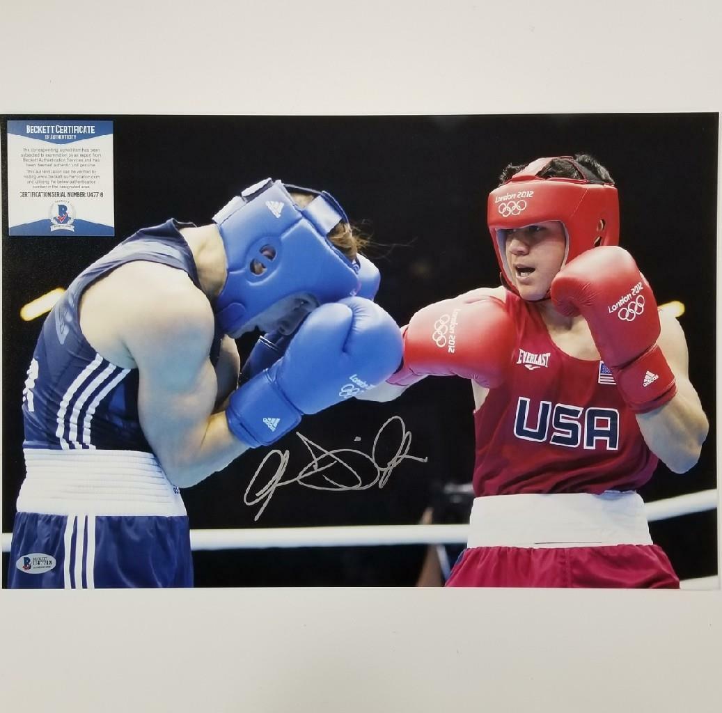 Joseph Diaz Jr. signed 12x18 Photo Boxing Autograph  Beckett BAS COA Image 1