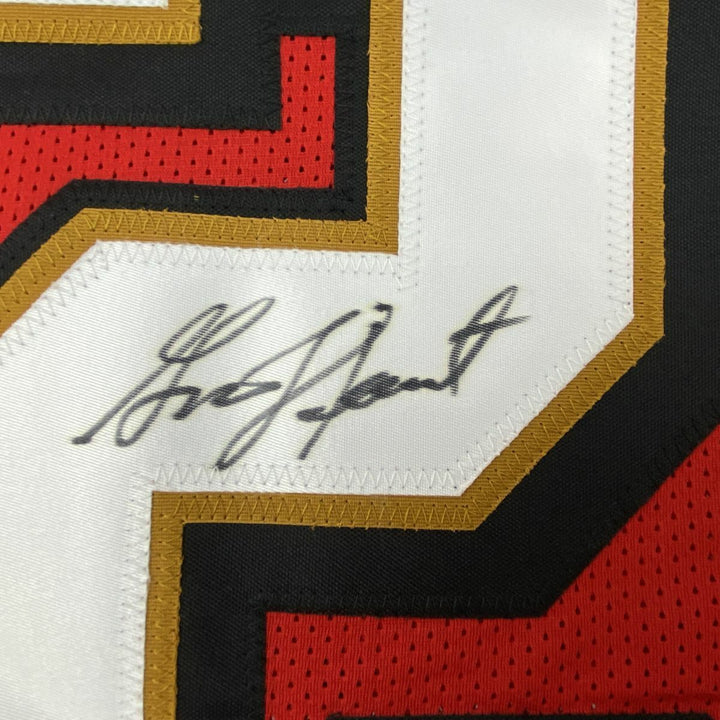 Autographed/Signed GARRISON HEARST San Francisco Red Football Jersey JSA COA Image 3