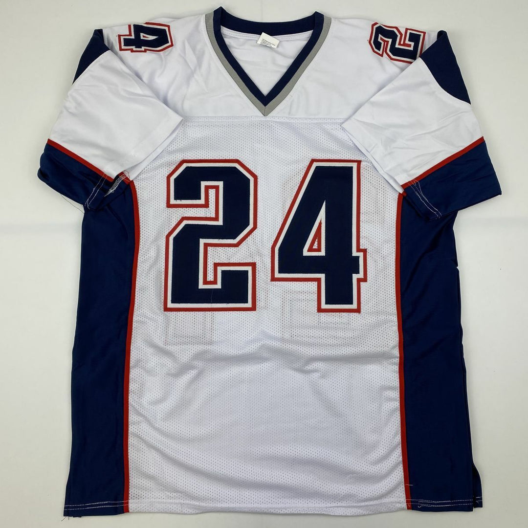 Autographed/Signed STEPHON GILMORE New England White Football Jersey PSA/DNA COA Image 4