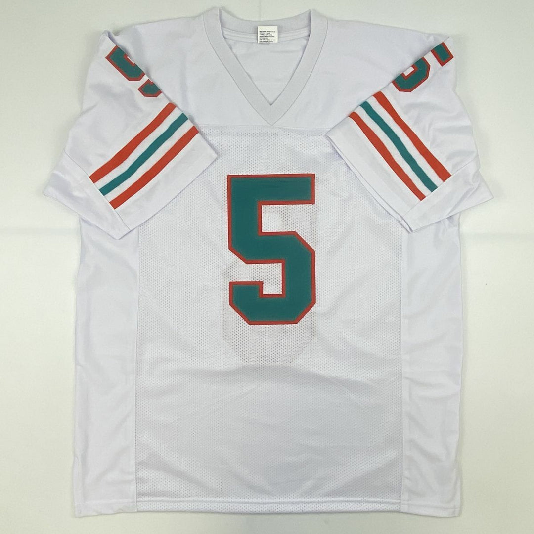 Autographed/Signed SEAN YOUNG Ray Finkle Ace Ventura Miami White Jersey PSA COA Image 4