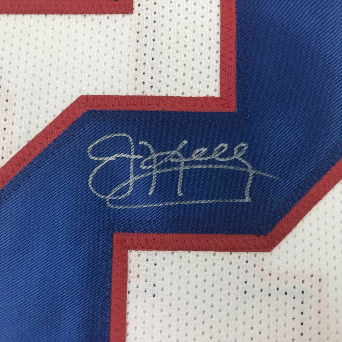 Autographed/Signed Jim Kelly Buffalo Blue Football Jersey JSA COA