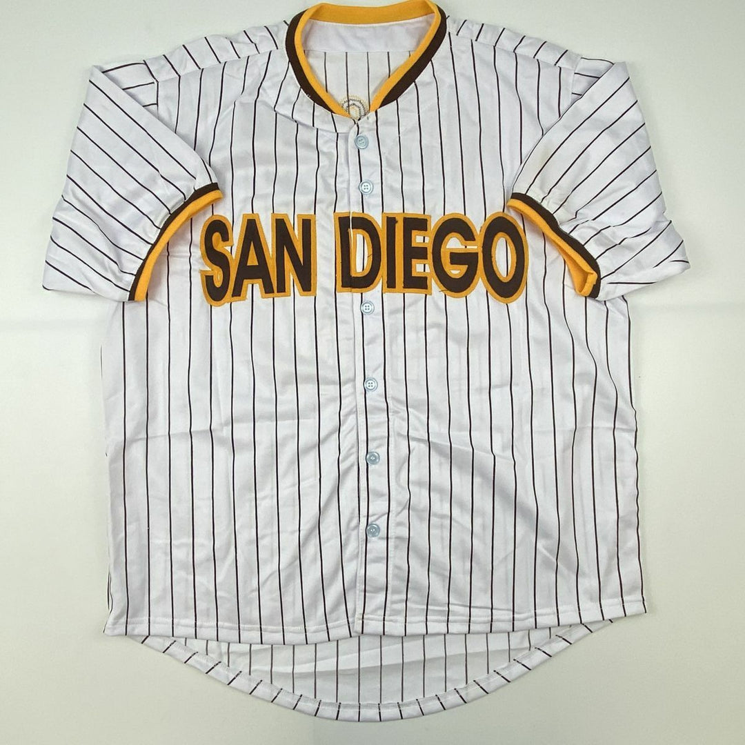Autographed/Signed FERNANDO TATIS JR San Diego Pinstripe Baseball Jersey JSA COA Image 7
