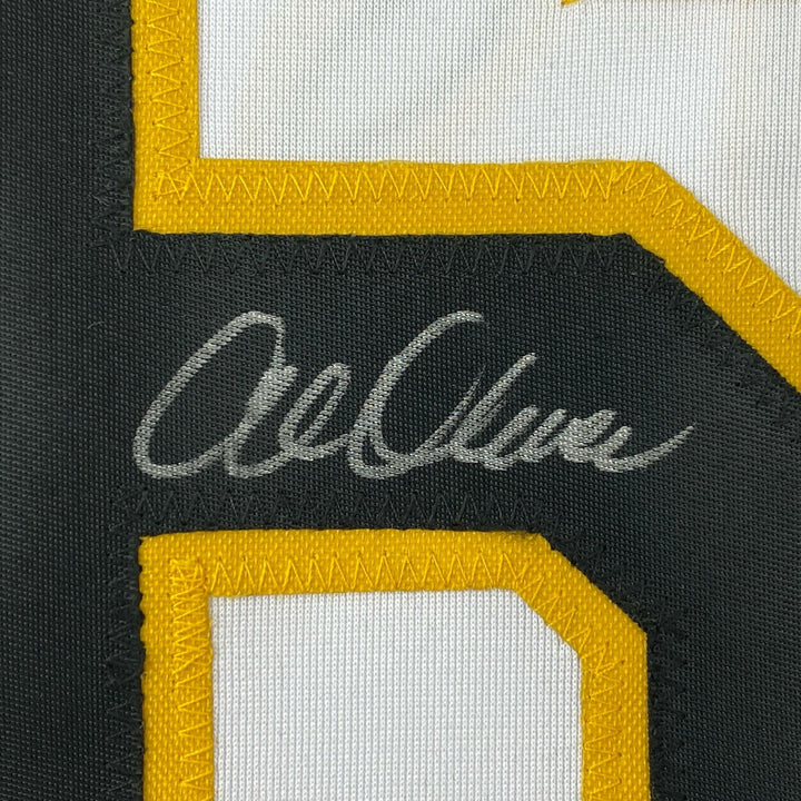 Autographed/Signed Al Oliver Pittsburgh Pirates White Baseball Jersey JSA COA Image 3