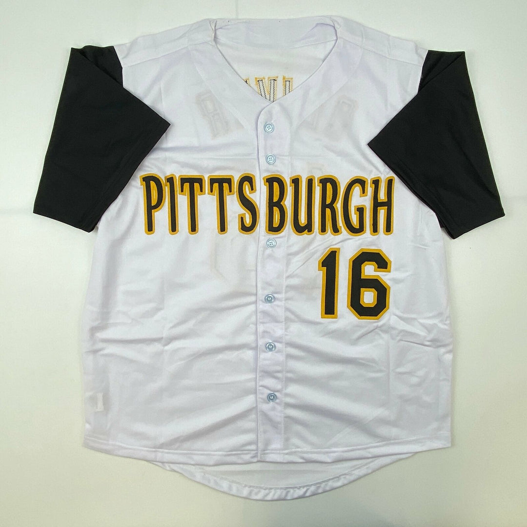 Autographed/Signed Al Oliver Pittsburgh Pirates White Baseball Jersey JSA COA Image 4