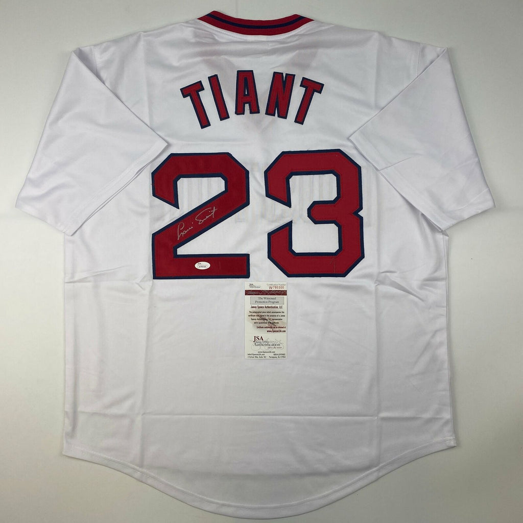 Luis Tiant Signed Authentic Boston Red Sox Jersey With JSA COA