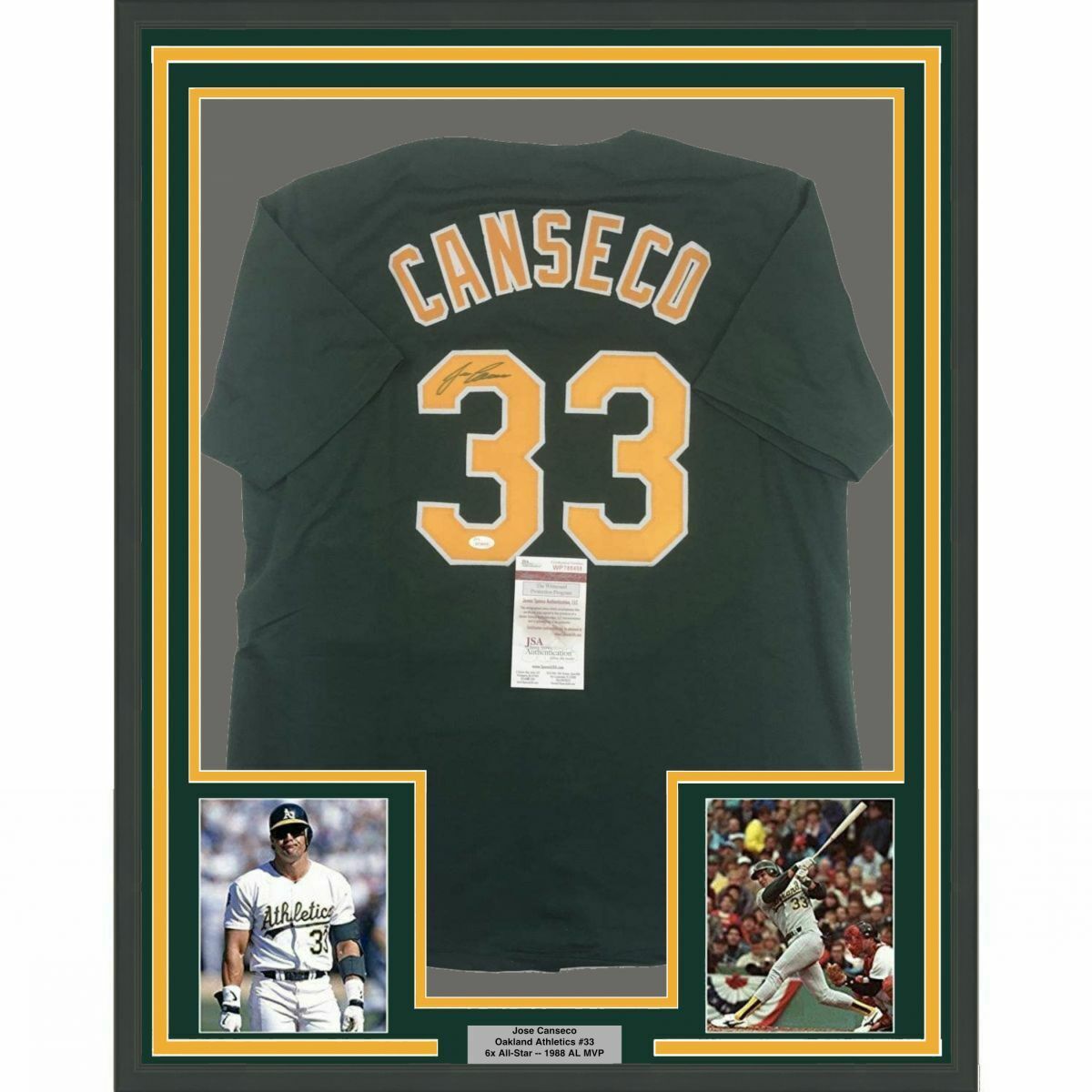 Jose Canseco Signed Jersey (JSA COA)