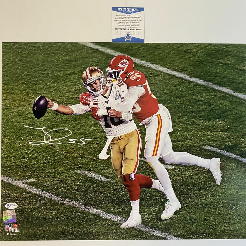 Travis Kelce Autographed Kansas City Chiefs Jersey Framed BAS COA Sign –  CollectibleXchange