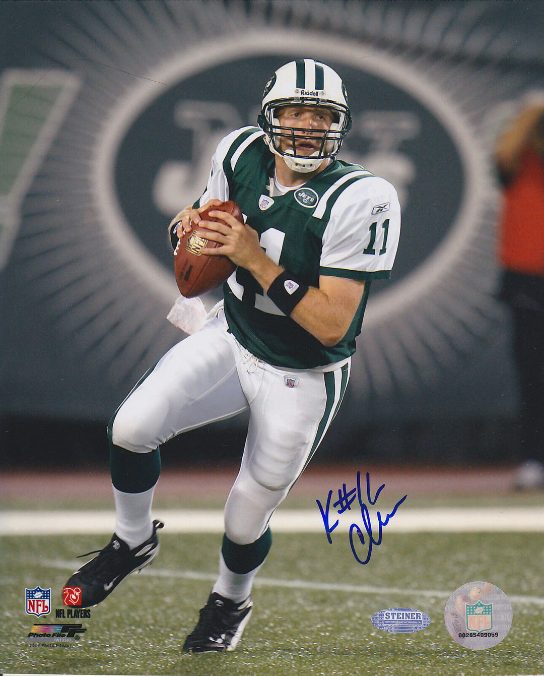 KELLEN CLEMENS SIGNED 8x10 NY JETS ST LOUIS RAMS SAN DIEGO CHARGERS STEINER COA Image 1
