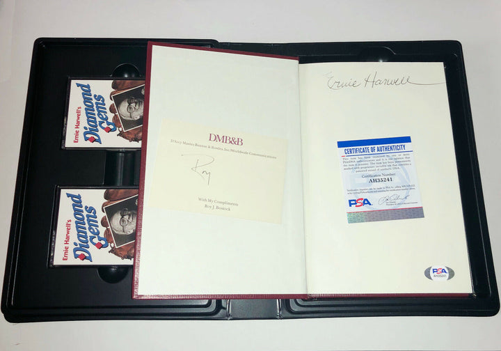 ERNIE HARWELL SIGNED DIAMOND GEMS L/E BOOK + AUDIO CASSETTES & BINDER w/ PSA COA Image 1