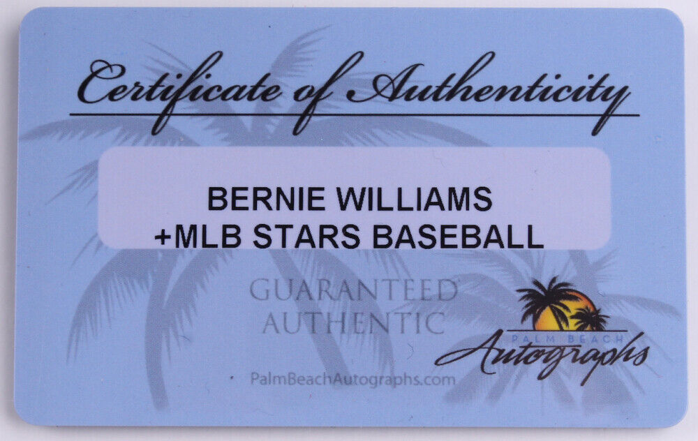 BERNIE WILLIAMS + MLB STARS SIGNED BALL w/DAVID CONE NAGY CLAYTON MYERS VALENTIN Image 7