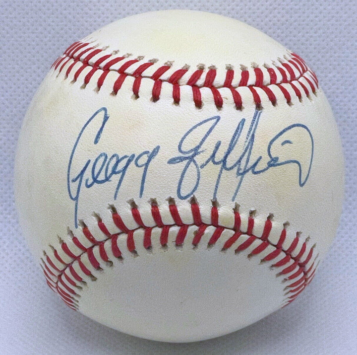GREGG JEFFERIES SIGNED BILL WHITE OFFICIAL NATIONAL LEAGUE MLB BASEBALL JSA COA Image 1