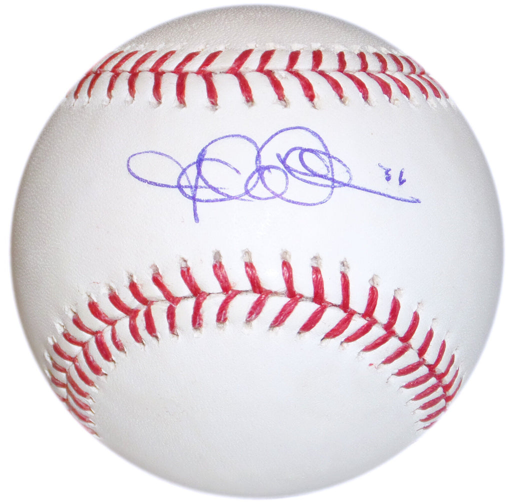 Carlos Baerga Cleveland Indians / New York Mets Signed Oml Baseball