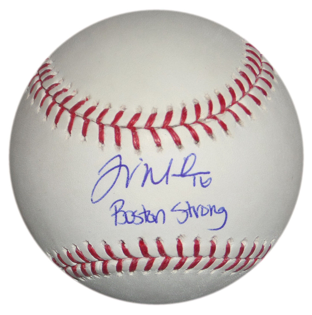 WILL MIDDLEBROOKS SIGNED "BOSTON STRONG" BASEBALL RED SOX PADRES BREWERS RANGERS Image 1