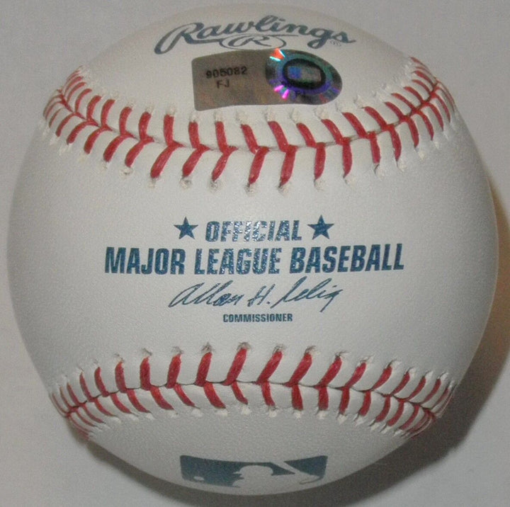 TRAVIS HAFNER SIGNED MLB BASEBALL NEW YORK YANKEES CLEVELAND INDIANS NY NYC BALL Image 2