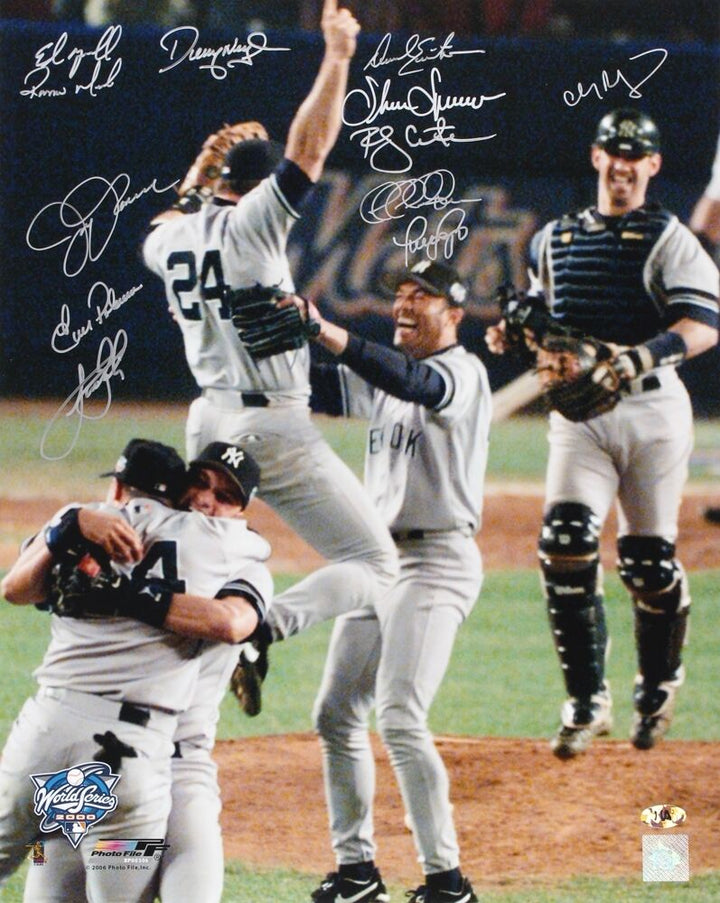 YANKEES SUBWAY SERIES CHAMPS SIGNED 16x20 NELSON BELLINGER NEAGLE MENDOZA SOJO + Image 6