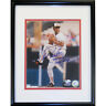 MIKE BODDIKER SIGNED 8x10 PHOTO 1983 WORLD SERIES BALTIMORE ORIOLES 12x15 FRAME Image 1