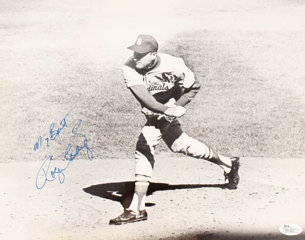 Bob Gibson MLB St. Louis Cardinals Autographed 11x14 Photo W/JSA