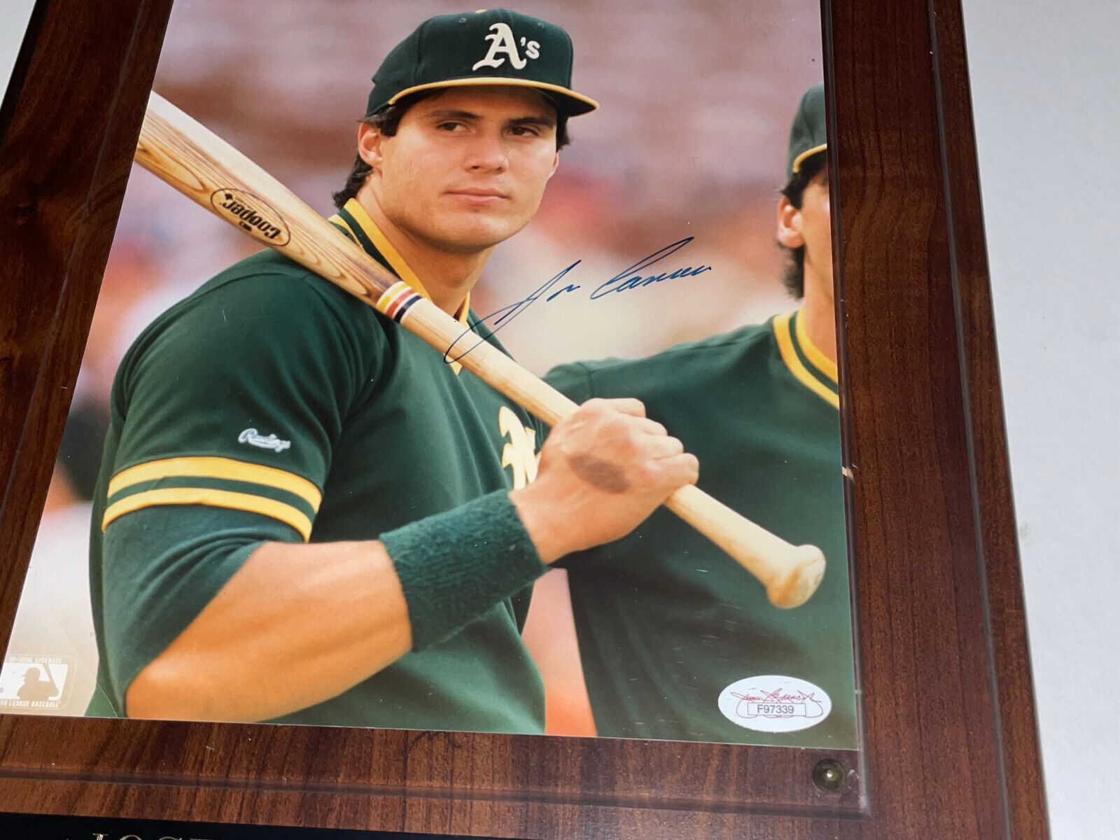 Jose Canseco signed plaque w/ COA - sporting goods - by owner