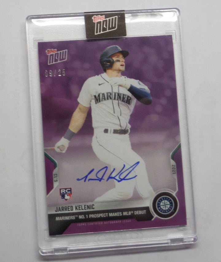 JARRED KELENIC SIGNED NO. 1 PROSPECT MAKES MLB DEBUT TOPPS NOW AUTO CARD #208C Image 4