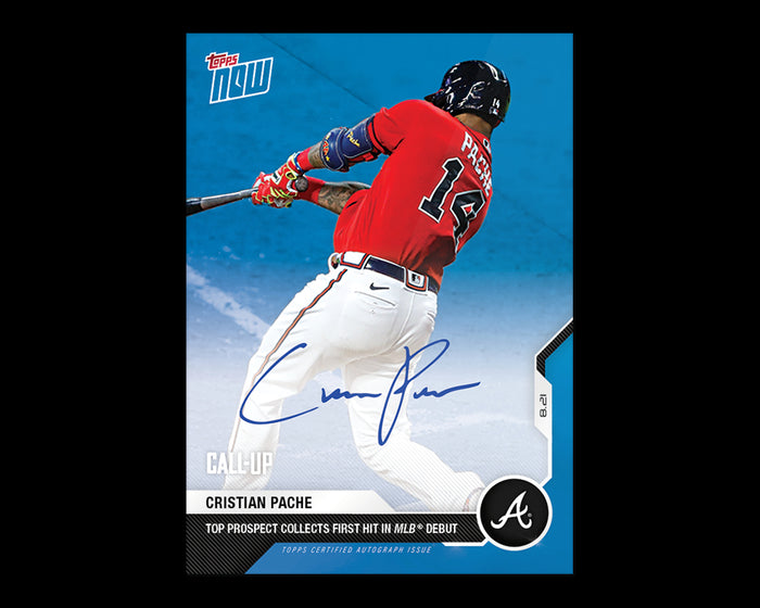 2020 CRISTIAN PACHE SIGNED TOPPS NOW AUTO CARD 139B TOP PROSPECT COLLECT 1st HIT Image 1