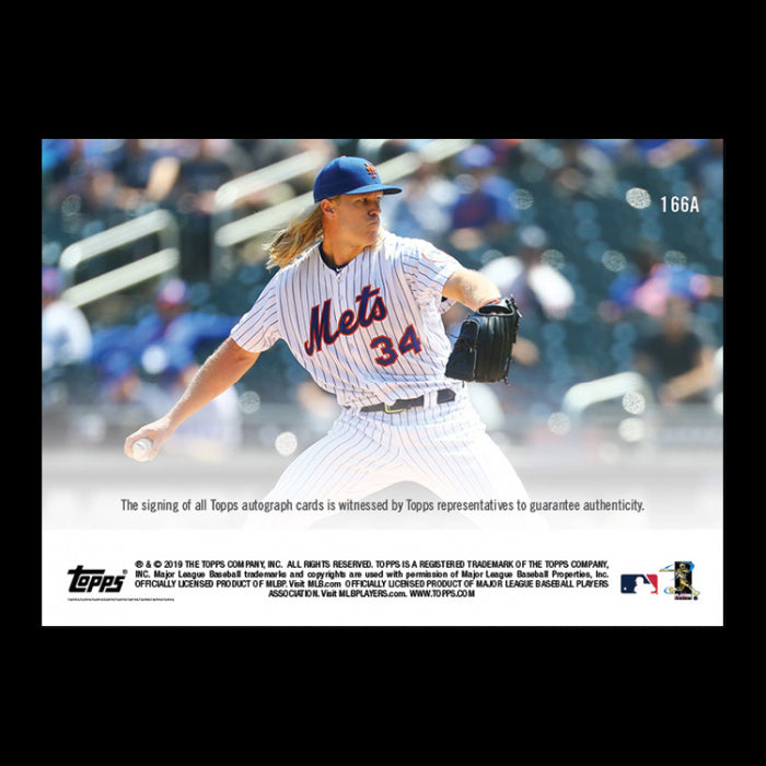 NOAH SYNDERGAARD SIGNED HOMERUN + COMPLETE GAME SHUTOUT WIN TOPPS NOW CARD #166A Image 2