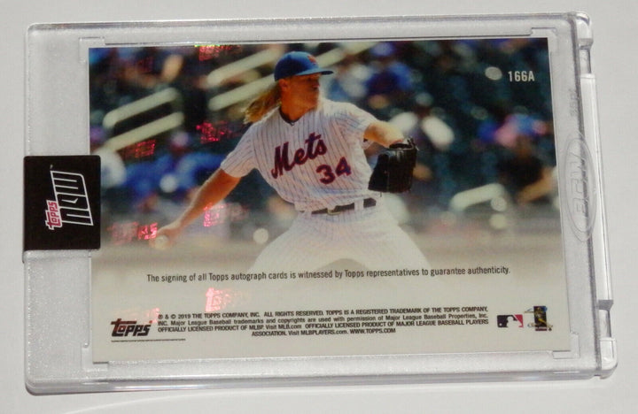 NOAH SYNDERGAARD SIGNED HOMERUN + COMPLETE GAME SHUTOUT WIN TOPPS NOW CARD #166A Image 4
