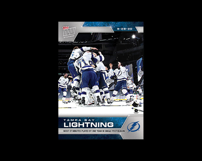 TAMPA BAY LIGHTNING STANLEY CUP CHAMPIONS TOPPS NOW 7-STICKER PACK #SCP203 - 209 Image 2