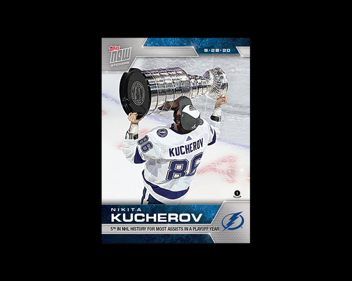 TAMPA BAY LIGHTNING STANLEY CUP CHAMPIONS TOPPS NOW 7-STICKER PACK #SCP203 - 209 Image 5