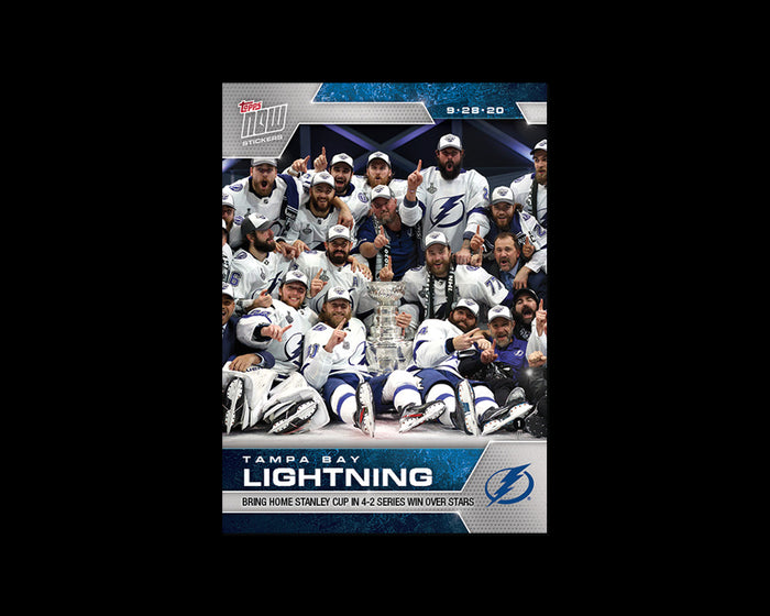 TAMPA BAY LIGHTNING STANLEY CUP CHAMPIONS TOPPS NOW 7-STICKER PACK #SCP203 - 209 Image 8