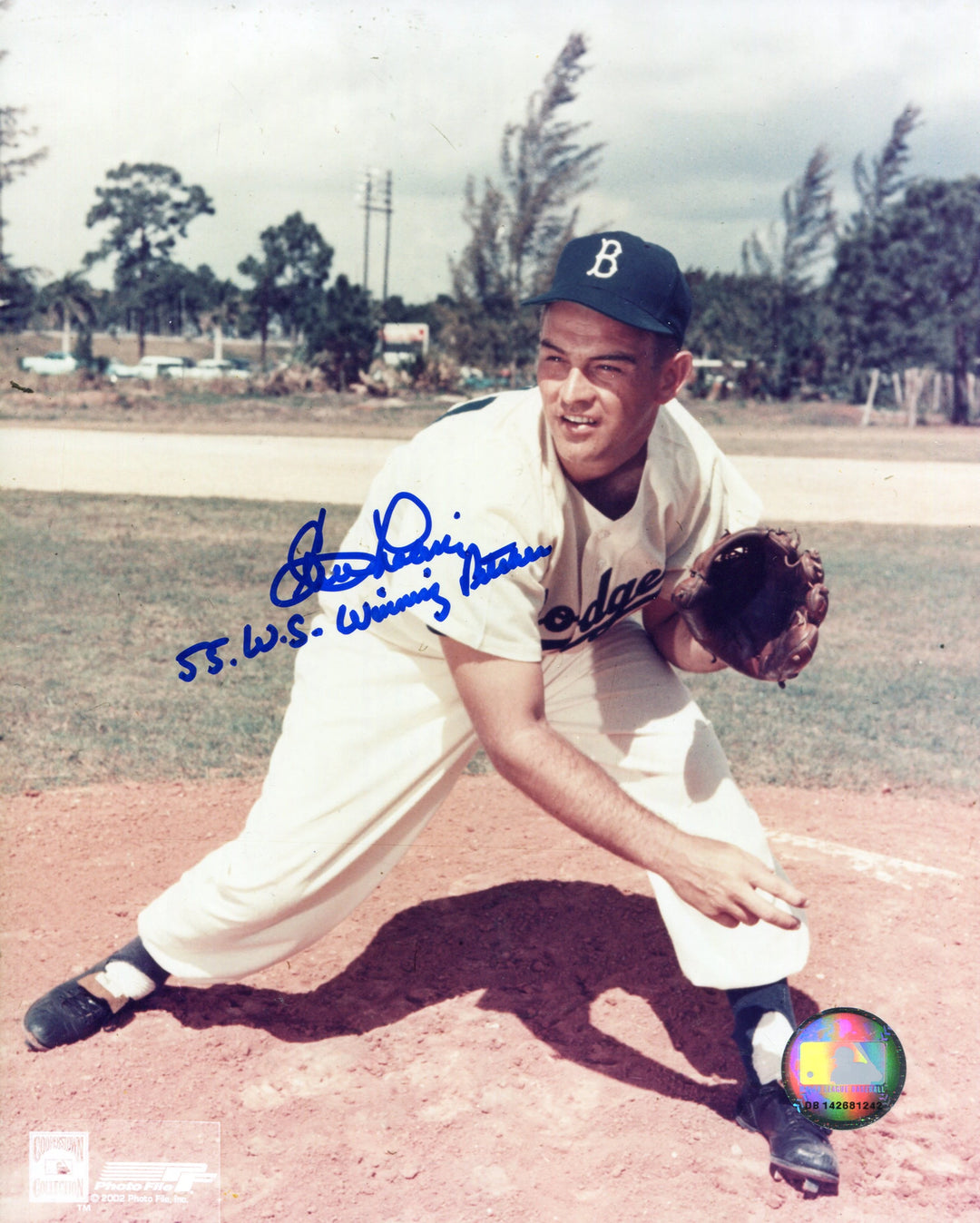 Clem Labine 55 W.S. Winning Pitcher Autographed / Signed 8x10 Photo Image 2