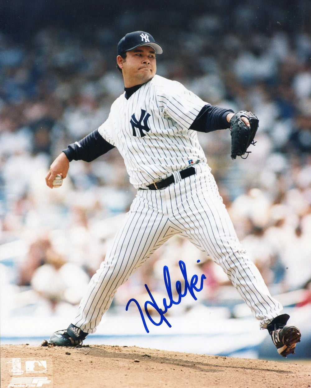 Hideki Irabu Autographed New York Yankees 8x10 Photo Image 1