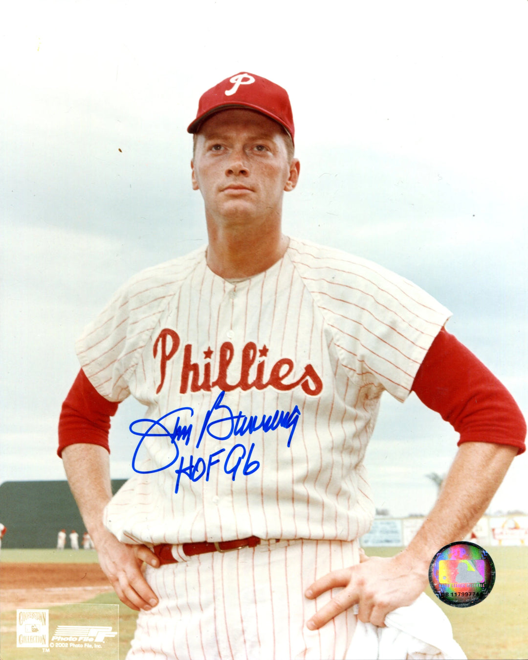 Jim Bunning "HOF 96" Autographed 8x10 Photo Image 1