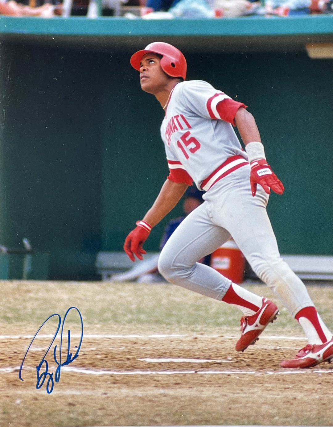 Barry Larkin Autographed 8x10 Baseball Photo (Beckett) Image 2