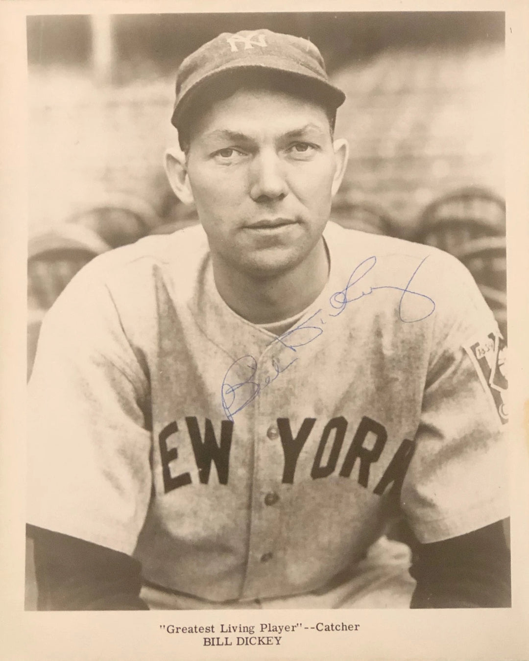 Bill Dickey Autographed 8x10 JSA Certified Photo Image 1