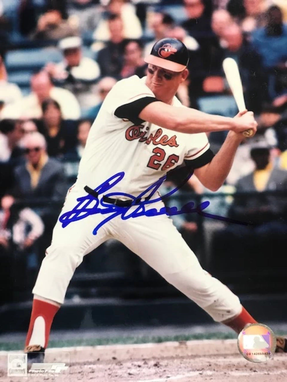 Boog Powell Autographed 8x10 Baseball Photo Image 2