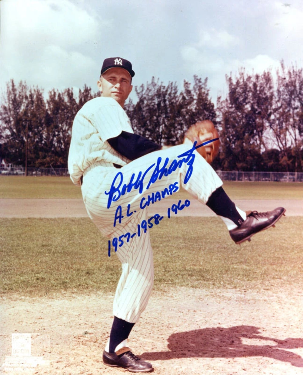 Bobby Shantz AL Champs 1957-1958-1960 Autographed 8x10 Photo Image 1