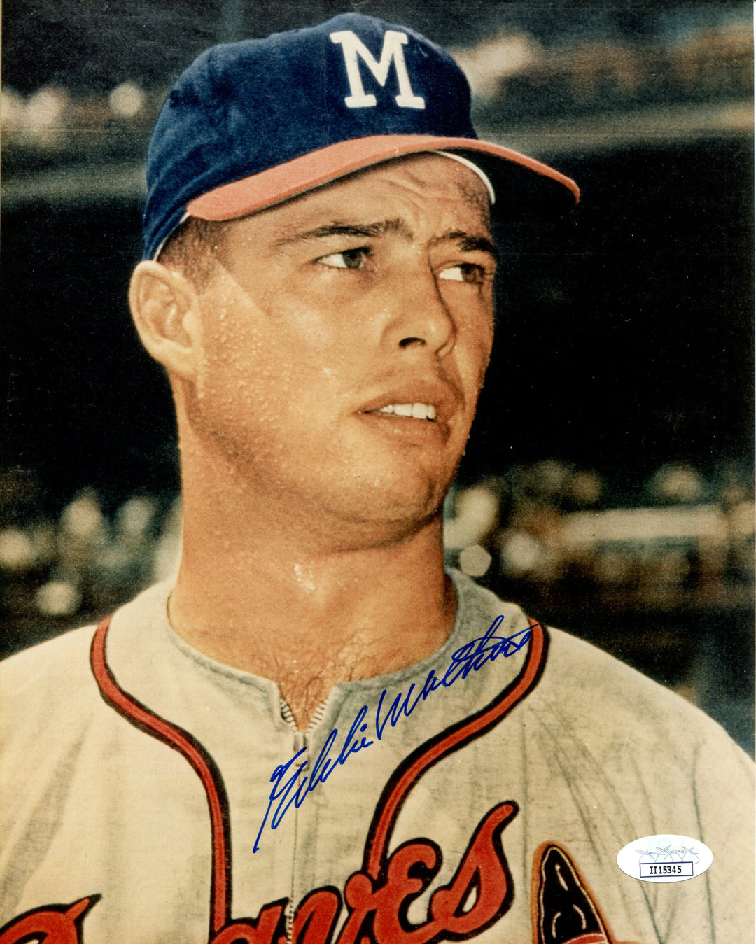 Eddie Mathews Autographed 8x10 Photo (JSA) Image 1